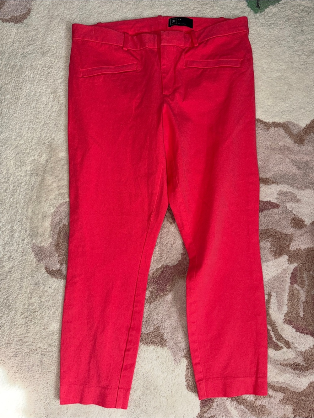 GAP Bright Coral Ankle Pants